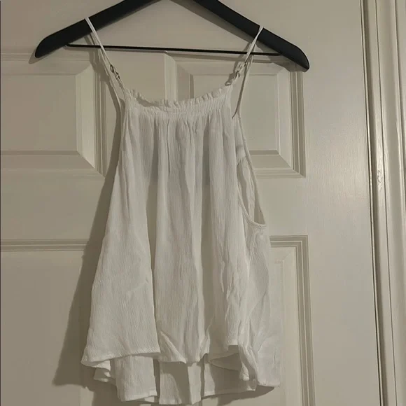 Aeropostale White Tank Top with Blue Pattern - Picture 3 of 4